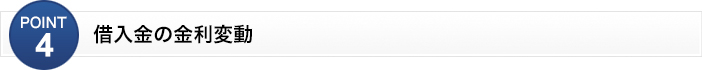 借入金の金利変動